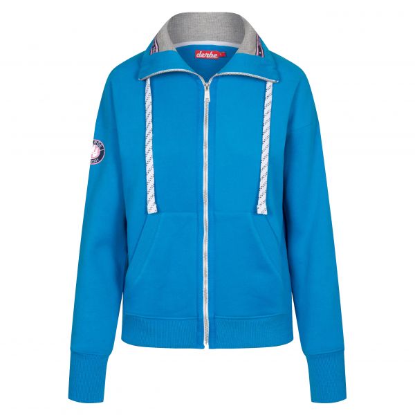 DERBE - DAMEN SWEATJACKE - SWEDISH BLUE