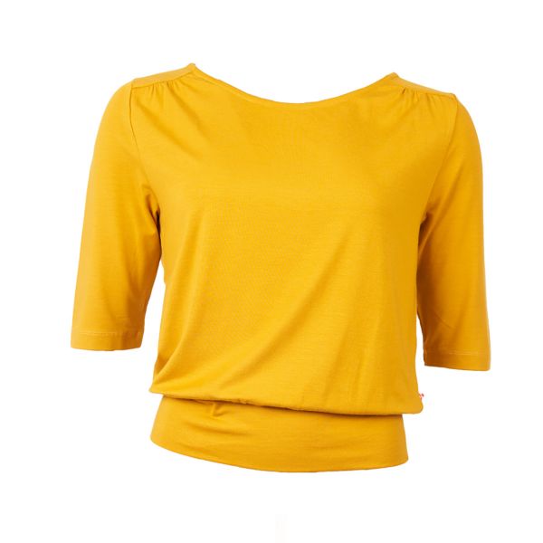 FROY & DIND - SHIRT VALERIE - DAMEN OBERTEIL - MUSTARD