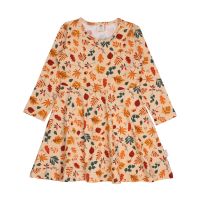 WALKIDDY - AUTUMN LEAVES-DRESS - KLEID - CREME/MULTI WALKIDDY - AUTUMN LEAVES-DRESS - KLEID - CREME/MULTI