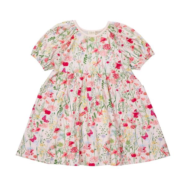 MARTINEX - MEADOW DRESS SS - KURZARM KLEID - PINK