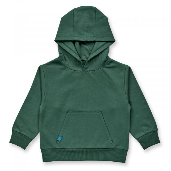 SENSE ORGANICS - HAIOO HOODED SWEATER - KAPUZENPULLOVER - DARK GREEN + TREES