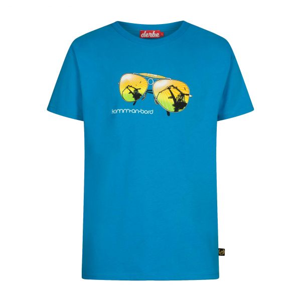 DERBE - KOMM AN BORD - HERREN T-SHIRT - SWEDISH BLUE SONNENBRILLE