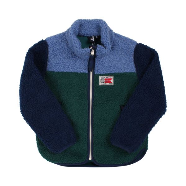 DANEFAE - DANODDER FLEECE JACKET - FLEECEJACKE - CANARD/DARK NAVY/PORCELAINE