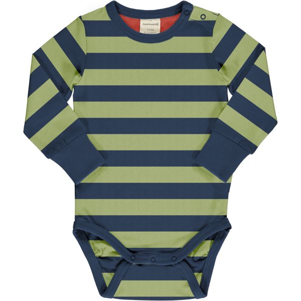 MAXOMORRA - BODY LS STRIPE - LANGARM BODY STREIFEN