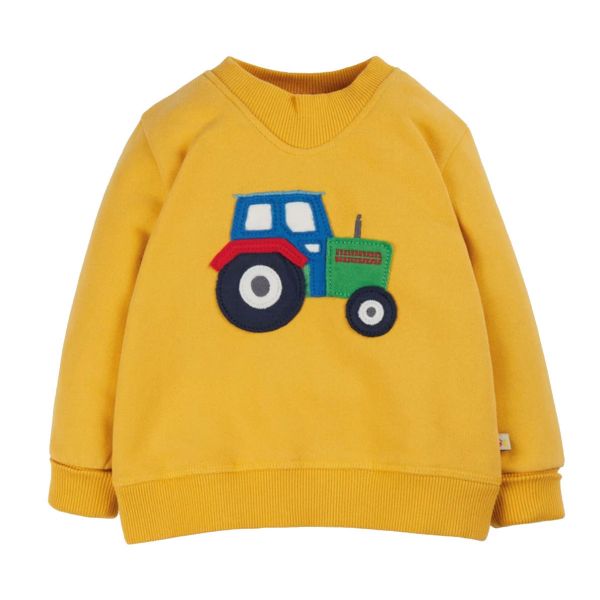 FRUGI - EASY ON JUMPER - WEICHER SWEAT PULLOVER - BUMBLEBEE/TRACTOR