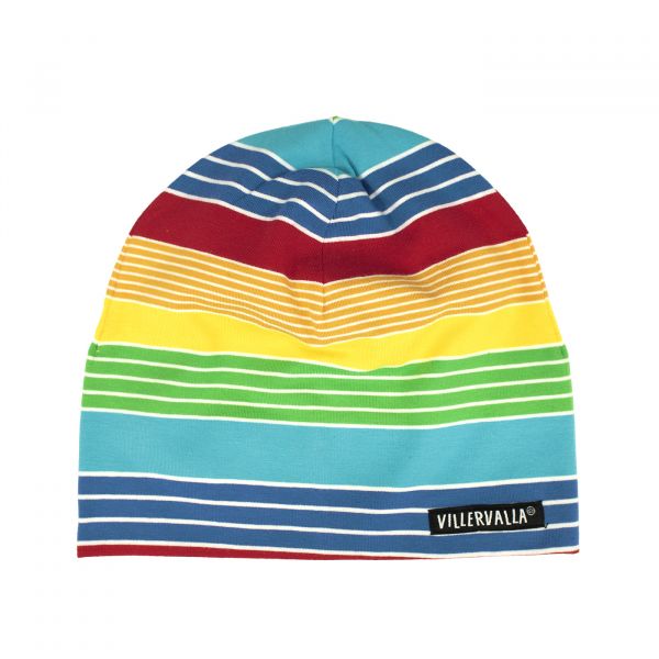 VILLERVALLA - BEANIE STRIPE - GESTREIFTE BIO MÜTZE