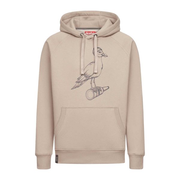 DERBE - STURMMÖWE_MONO - HERREN KAPUZENPULLOVER