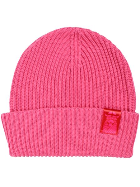 DANEFAE - DANEBY COTTON BEANIE - JERSEY MÜTZE - SPICY PINK