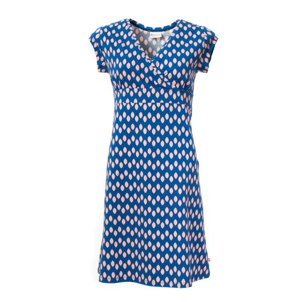 FROY & DIND - DRESS CORALIE - DAMEN KURZARM KLEID - LEAF