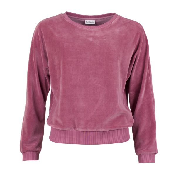 FROY & DIND - SWEATER LIMA VELVET - DAMEN OBERTEIL - MAUVE