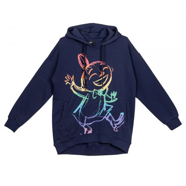 MARTINEX - ELLA HOODIE SKETCH6 - DAMEN KAPUZENPULLOVER - DARKBLUE