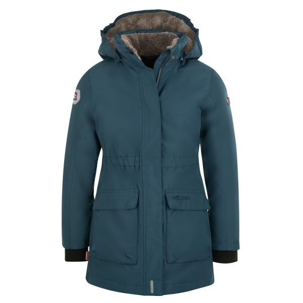 TROLLKLIDS - GIRLS ALESUND COAT - DAUNENMANTEL - MYSTIC BLUE