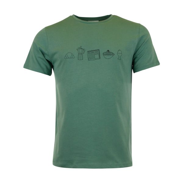 MUNOMAN - T-SHIRT ARNE SUNDAY MORNING - KURZARM HERREN T-SHIRT - GREEN