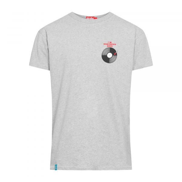 DERBE - NORTHERN SOUL - HERREN T-SHIRT - GREY MELANGE