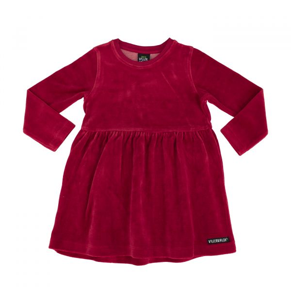 VILLERVALLA - FLARED DRESS - LANGARM VELOUR KLEID - TANGO