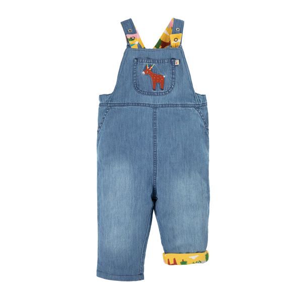 FRUGI - SONNY REVERSIBLE DUNGAREE - LATZHOSE ZUM WENDEN - CHAMBRAY/DEER