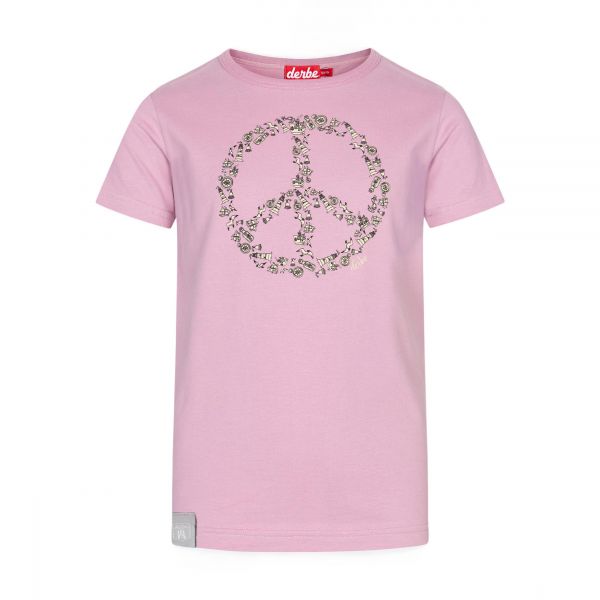 DERBE- PEACE - KINDER T-SHIRT - MAUVE