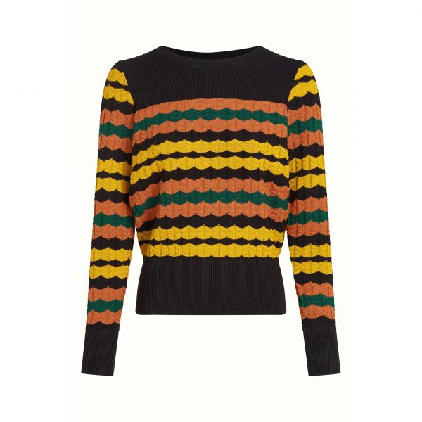 KING LOUIE - BELLA TOP ROYAL - DAMEN OBERTEIL - BLACK