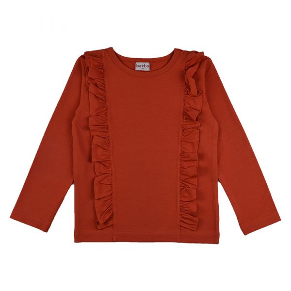 BABA - Ruffle shirt - Mädchen Langarm Rüschen Shirt