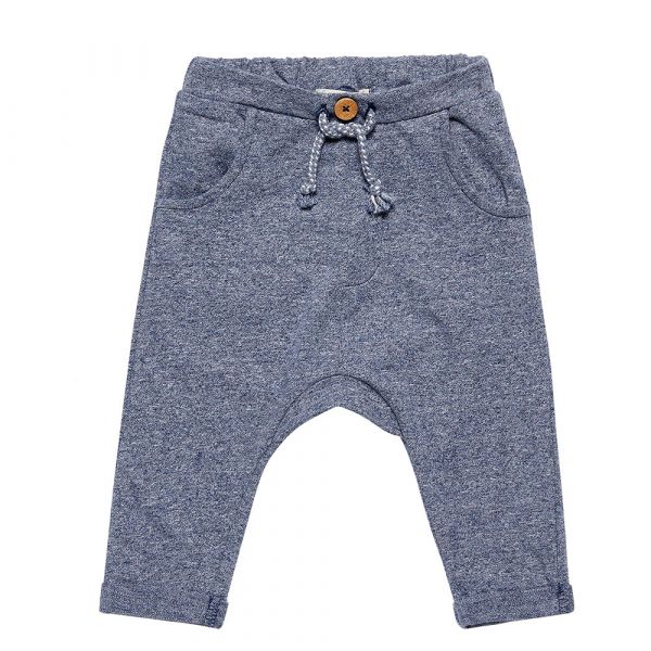 SENSE ORGANICS - CHARLES - BABY SWEAT HOSE - BLUE MELANGE