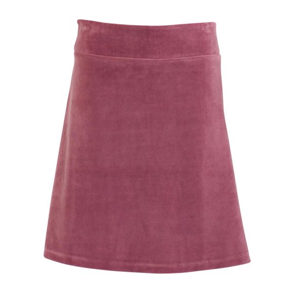 FROY & DIND - SKIRT LONG VELVET - DAMEN ROCK - MAUVE