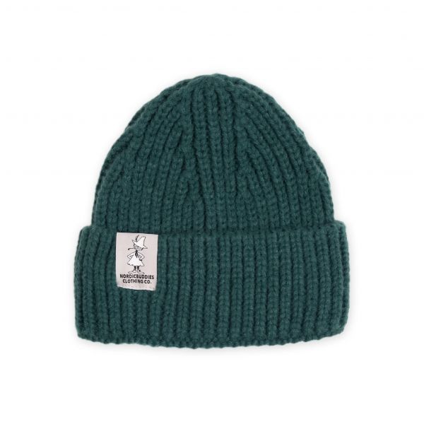 NORDIC BUDDIES - WINTER HAT BEANIE ADULT SNUFKIN - WINTER MÜTZE FÜR ERWACHSENE - GRÜN