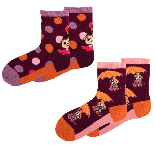 MARTINEX - LITTLE MY SOCKS - SOCKEN IN 2-ER PACK - BURGUND