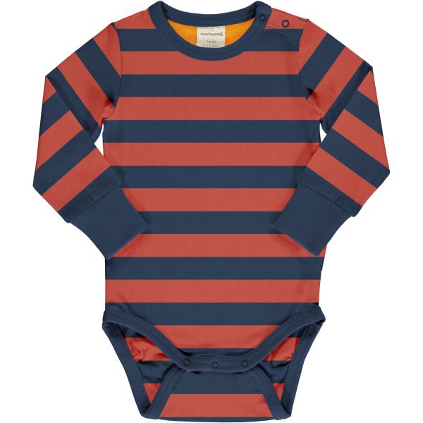 MAXOMORRA - BODY LS STRIPE - LANGARM BODY STREIFEN