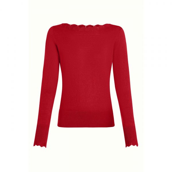 KING LOUIE - AUDREY TOP COCOON - DAMEN OBERTEIL - ICON RED