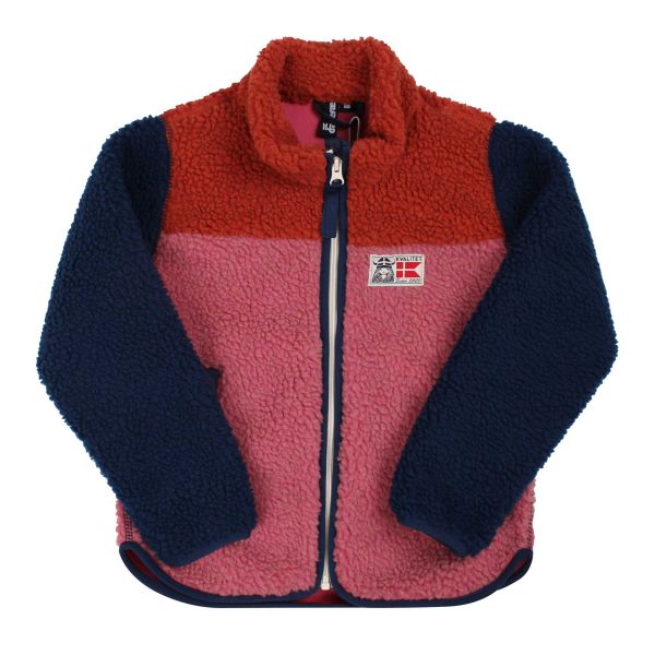 DANEFAE - DANEBAEVER FLEECE JACKET - FLEECEJACKE - CHILI/DARK NAVY/BERRY COMPOTE