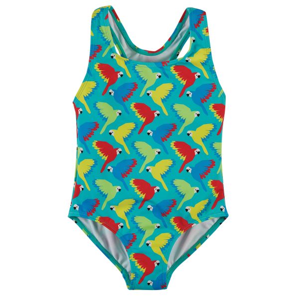 FRUGI - SEASIDE SWIMSUIT - BADEANZUG - AQUA PARROTS