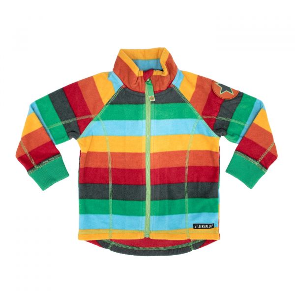 VILLERVALLA - FLEECEJACKE MULTISTRIPE