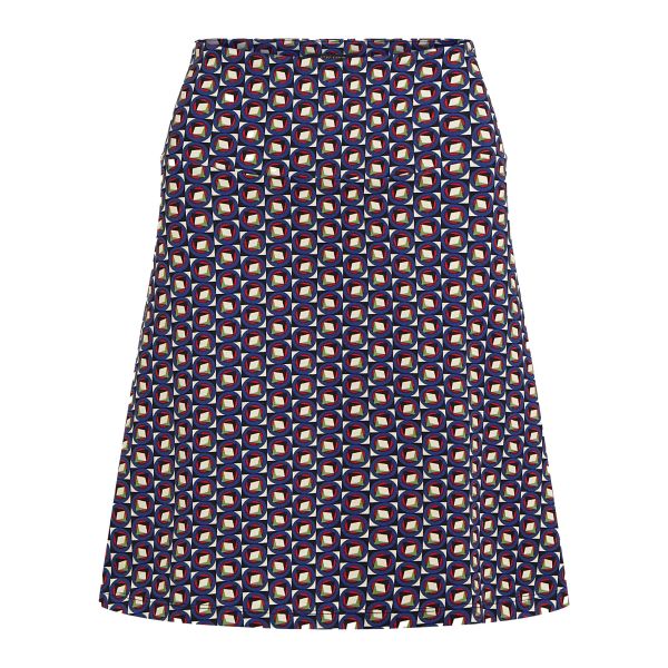 KING LOUIE - BORDER SKIRT FIFI - DAMEN ROCK - MAZARINE
