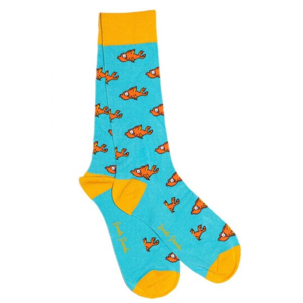 SWOLE PANDA - GUPPY FISH BAMBOO SOCKS - HERREN SOCKEN MIT FISCHEN