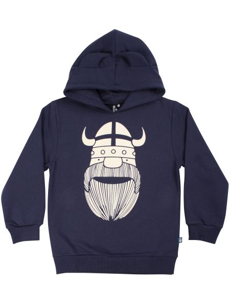 DANEFAE - DANEWARRIOR HOODIE - KAPUZENPULLOVER - DK NAVY (GLOW IN THE DARK)