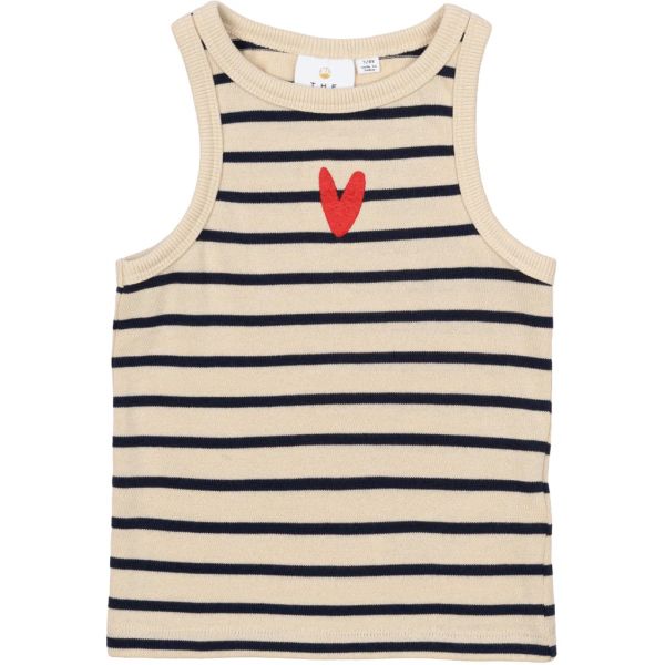 THE NEW - TNNIL SHORT SLEEVELES TOP - GESTREIFTES TRÄGERTOP