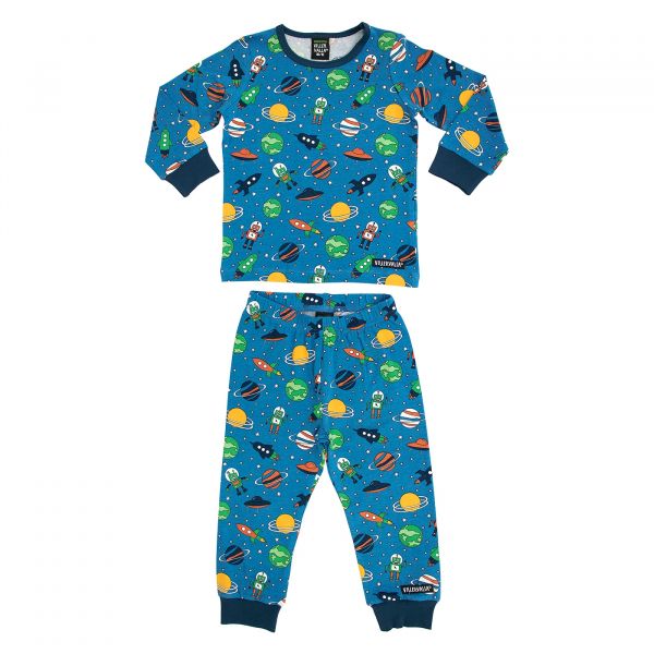 VILLERVALLA - PYJAMAS SET - LANGARM SCHLAFANZUG MIT SPACE PRINT