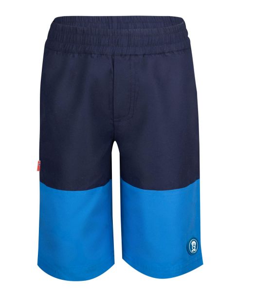 TROLLKIDS - KIDS KROKSAND SHORTS - BADEHOSE - NAVY/GLOW BLUE