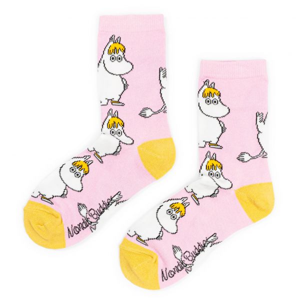 NORDIC BUDDIES - MOOMIN LADIES SOCKS - SNORM PINK GRÖSSE 36-42