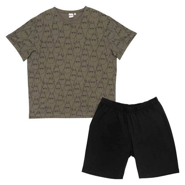 MARTINEX - VESA PJ SHORT SET - HERREN PYJAMA-SET - ANGER DGREEN/DUNKELGRÜN