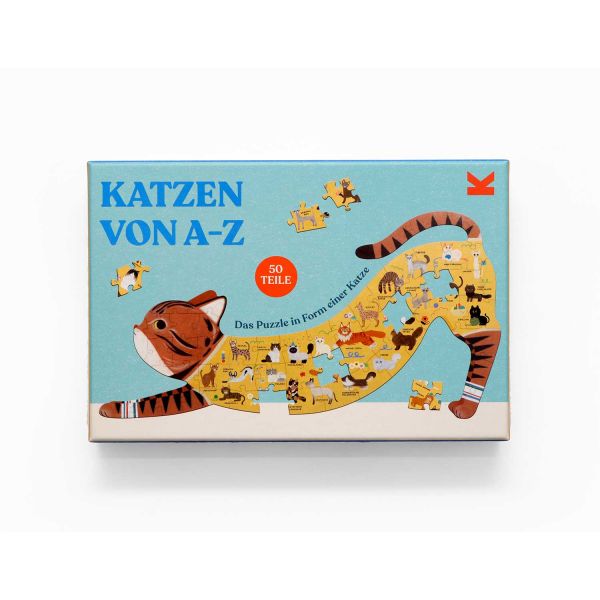 LAURENCE KING - KATZEN VON A-Z - DAS GROßE PUZZLE IN FORM EINER KATZE