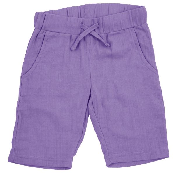 MAXOMORRA - SHORTS KNEE MUSLIN SOLID - LEICHTE SOMMERHOSE KNIELENANG