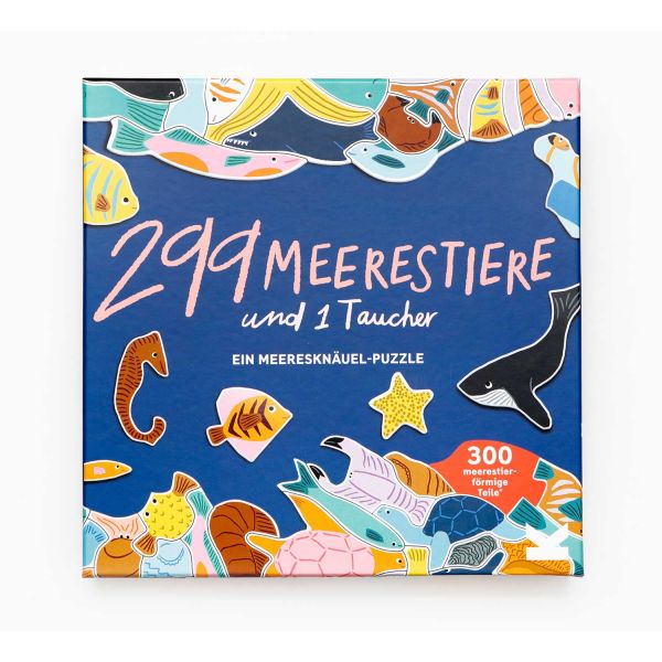 LAURENCE KING - 299 MEERESTIERE UND EIN TAUCHER - EIN MEERESKNÄUL PUZZLE