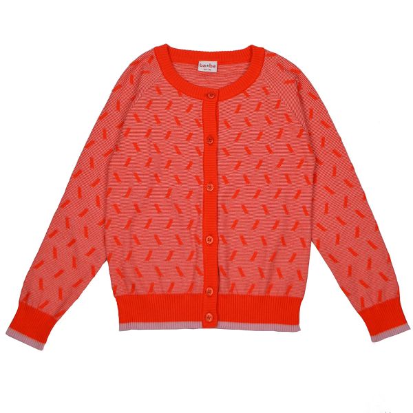 BABA - BIBI CARDIGAN - STRICKJACKE - TOMATO CHERRY