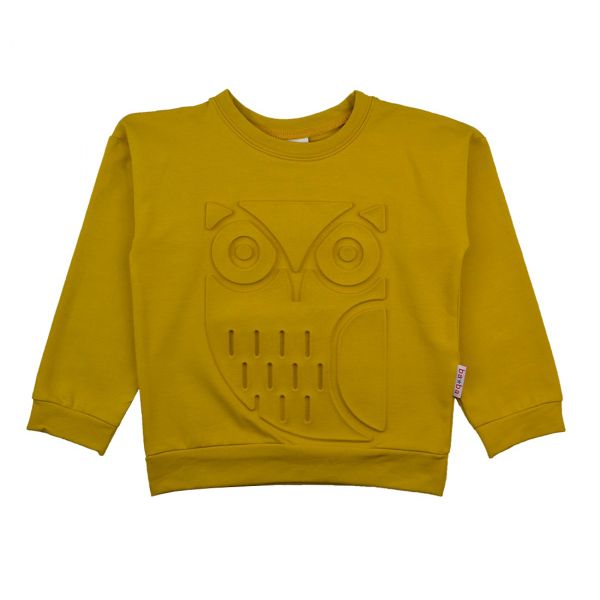 BABA - Owl sweater embossed - Langarmshirt mit Prägung - EULE