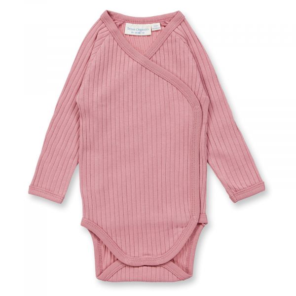 SENSE ORGANICS - YGON - WRAP BODY MIT ÜBERSCHLAG, LANGARM
