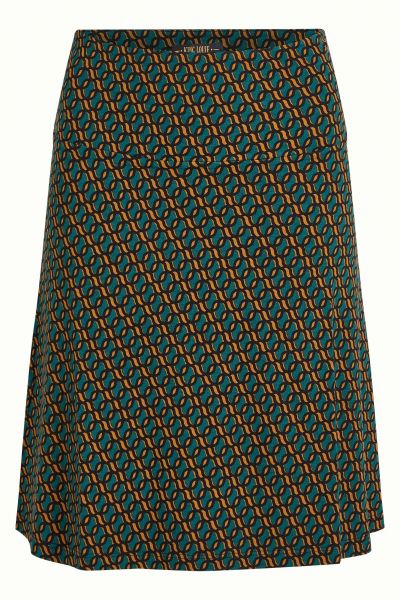 KING LOUIE - BORDER SKIRT BRISK - DAMEN ROCK - SPRUCED GREEN