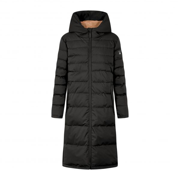 DERBE - BIGHOLM - DAMEN WINTERMANTEL BLACK/CARAMEL
