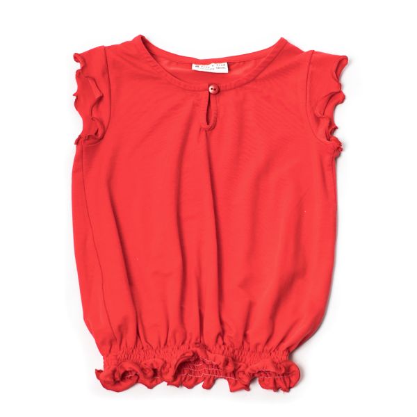 FROY & DIND - SHIRT ROXY - MÄDCHEN SOMMER OBERTEIL - HIBISCUS