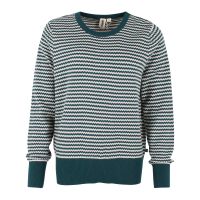 DANEFAE - DANEFOX PEARL KNIT SWEATER - DAMEN STRICKPULLOVER - DK SLATE/CHALK DANEFAE - DANEFOX PEARL KNIT SWEATER - DAMEN STRICKPULLOVER - DK SLATE/CHALK